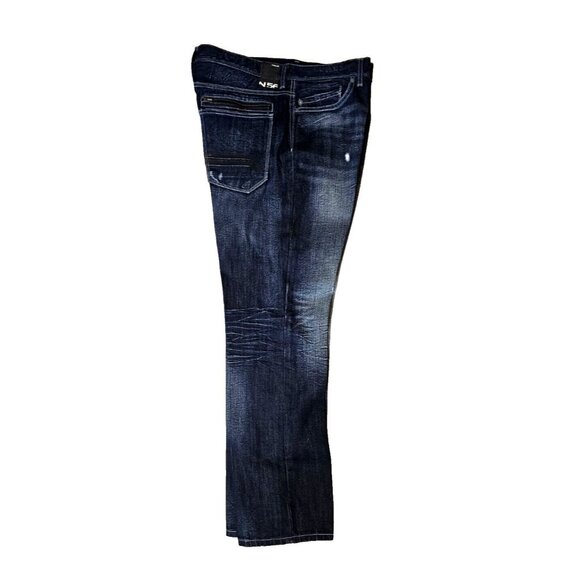 Helix Jeans Mens 34x30 Blue Relaxed Straight Low Rise Light Wash Denim - Picture 2 of 8